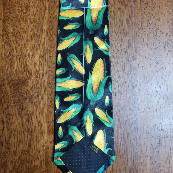 Unbranded ~ Corn Print Necktie ~ Excellent Condition ~ Very Corny - Picture 6 of 6
